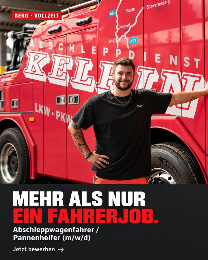 Stellenanzeige von Kelpin Abschleppdienst: Abschleppwagenfahrer