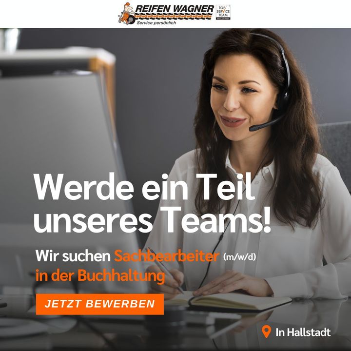 Stellenanzeige von Reifen Wagner: Sachbearbeitung Buchhaltung